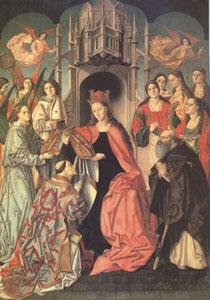 Master of ST Ildefonso Ildefonso Receiving the Chasuble (mk05) Norge oil painting art